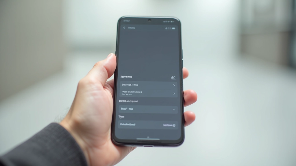 Smartphone showing focus mode settings and Do Not Disturb configuration
